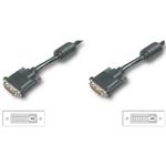 Digitus DVI connection cable, DVI(24+1), 2x ferrit M/M, 2.0m, DVI-D Dual Link, bl AK-320101-020-S