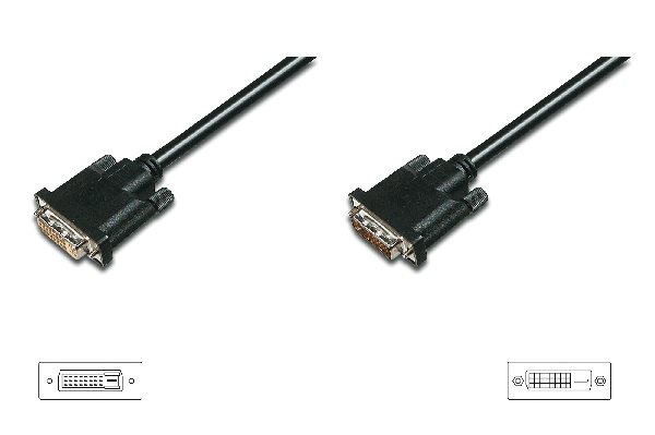 Digitus DVI extension cable, DVI(24+1) M/F, 10.0m, DVI-D Dual Link, bl AK-320202-100-S