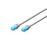 Digitus Ecoline Patch Cable, UTP, CAT 5e, AWG 26/7, šedý 0,5m, 1ks