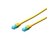 Digitus Ecoline Patch Cable, UTP, CAT 5e, AWG 26/7, žlutý 10m, 1ks