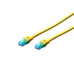 Digitus Ecoline Patch Cable, UTP, CAT 5e, AWG 26/7, žlutý 2m, 1ks