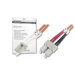 DIGITUS Fiber Optic Patch Cord, LC to SC, Multimode 62.5/125 µ, Duplex Length 1m OM1 DK-2632-01