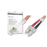 Digitus Fiber Optic Patch Cord, LC to SC Multimode, OM1, 62.5/125 µ, Duplex Length 7m DK-2632-07