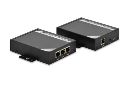 Digitus HDMI Extender, Set, CAT. 5e/6, up to 100m, cascadable rack mountable DS-55200