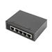 DIGITUS Industrial 5-Port Gigabit PoE Extender 1-Port 802.3bt PoE to 4-port 802.3af/at DN-651143