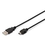 Digitus kábel, USB 2.0, USB A/MiniB(5pin), M/M, 1m