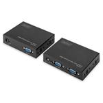 Digitus KVM Extender USB, 1 místní + 1 vzdálený uživatel do 200M (CAT5, UTP), rozlišení 1920X1080 při 60 Hz DS-51201