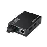 DIGITUS Media Converter, Multimode, 10/100Base-TX to 100Base-FX, Incl. PSU SC connector, Up to 2km DN-82020-1