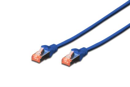 Digitus Patch Cable, S-FTP, CAT 6, AWG 27/7, LSOH, Měď, modrý 3m DK-1644-030/B