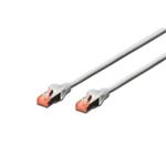 Digitus Patch Cable, S-FTP, CAT 6, AWG 27/7, LSOH, Měď, šedý 10 m DK-1644-100