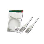 Digitus Patch Cable, UTP, CAT 5e, AWG 26/7, měď, bílý 0,5m