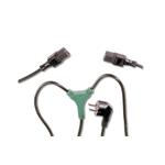 Digitus Power Cord spli. cab., CEE 7/7 (Typ-F) - 2x C13 M/F, 1.7m, H05VV-F3G 1.0qmm/0.75qmm, bl AK-440401-017-S