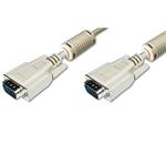 Digitus Premium připojovací VGA kabel, 3xstíněný, 2xferity, černá/šedá, AWG28, CU, šedý 5m DK-310103-050-E