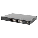 DIGITUS Přepínač Gigabit Ethernet PoE, 24portový PoE + 2 SFP, 380W PoE rozpočet DN-95348