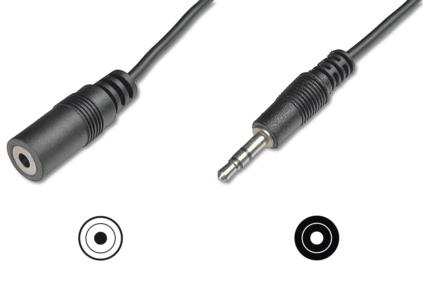 Digitus prodlužovací Audio kabel 3,5 mm Stereo F na 3,5 mm Stereo M 1,5m