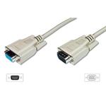 Digitus prodlužovací kabel pro VGA monitor, stíněný, šedý, měď, 3m AK-310200-030-E