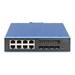 Digitus Průmyslový 8 + 4 10G Uplink Port L3 řízený Gigabit Ethernet PoE Switch DN-651161