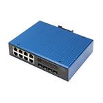 Digitus Průmyslový 8 + 4 10G Uplink Port L3 řízený Gigabit Ethernet PoE Switch DN-651161