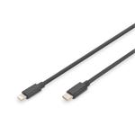 DIGITUS Pružinový kabel USB - C na Lightnig MFI C94 TPU USB 2.0, PD20W Max. 1m AK-600434-006-S