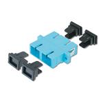 Digitus SC / SC Duplex Coupler, color aqua Zirconia Ceramic Sleeve, Plastic housing, Multimode,inc.fixing material