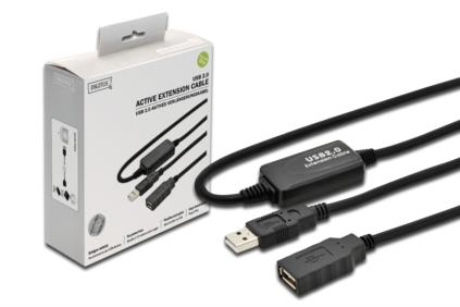 Digitus USB 2.0 aktivní prodlužovací kabel 10m DA-73100-1