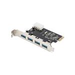 Digitus USB 3.0, 4 Port, PCI Express Add-On card, 4 Ports A/F External, VL800 chipset DS-30221-1