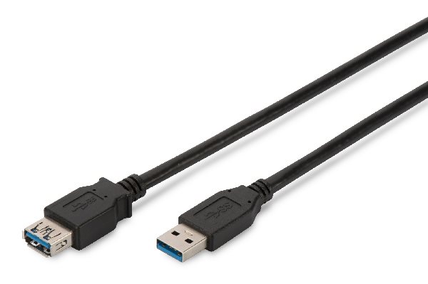 Digitus USB 3.0 extension cable, type A M/F, 3.0m, USB 3.0 conform, bl AK-300203-030-S