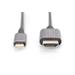 Digitus USB-C - HDMI kabelový adaptér, 1,8 m 4K/30 Hz, černý, kovový kryt DA-70821