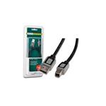 Digitus USB kábel A/samec na B/samec,2xtienený, 3m čierno/šedý, blister DB-300119-030-D