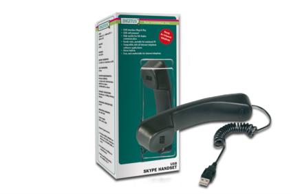 DIGITUS USB telefonní set/sluchátko pro Skype/ICQ/ DA-70772