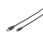 Digitus USB Type-C connection cable, type C to A M/M, 1.0m, Super Speed, bl DB-300136-010-S