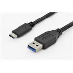 Digitus USB Type-C connection cable, type C to A M/M, 1.0m, Super Speed, bl DK-300136-010-S