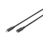 Digitus USB Type-C extension cable, type C M/F, 2.0m, 3A, 480MB, Version 2.0, bl AK-300210-020-S