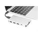 Digitus USB Type C Multiport Travel Dock, 6 Port, 4K, HDMI, 2x USB-C, 2x USB3.0, MicroSD,SD/MMC, silver DA-70867