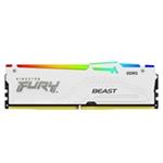 DIMM DDR5 (Kit of 4) 128GB 5200MT/s CL40 FURY Beast White RGB XMP KF552C40BWAK4-128