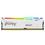 DIMM DDR5 (Kit of 4) 64GB 5200MT/s CL40 FURY Beast White RGB XMP KF552C40BWAK4-64