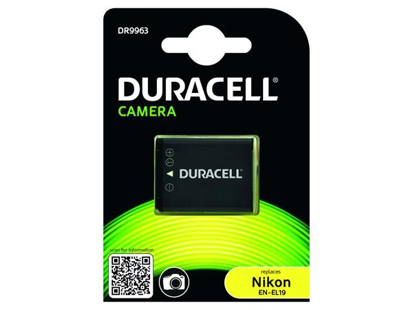 DURACELL Baterie - Baterie do digitálního fotoaparátu nahrazuje Nikon EN-EL19 3,7V 700mAh DR9963