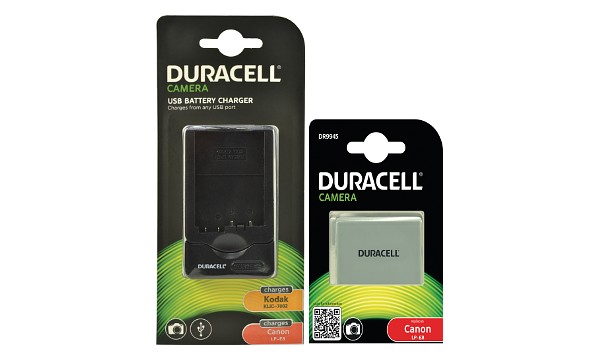 DURACELL Baterie - pro digitální fotoaparát nahrazuje Canon LP-E8, 7,4 V, 1020 mAh DRCBCLPE8