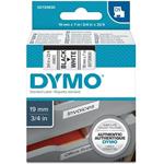 Dymo originál páska do tlačiarne štítkov, Dymo, 45803, S0720830, čierny tlač/biely podklad, 7m, 19m