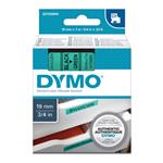 Dymo originál páska do tlačiarne štítkov, Dymo, 45809, S0720890, čierny tlač/zelený podklad, 7m, 19