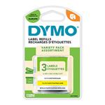 Dymo originál páska do tlačiarne štítkov, Dymo, 91241, S0721800, čierny tlač/biely/žltý/strieborný