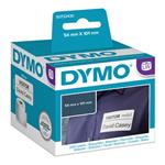 Dymo papierové štítky 101mm x 54mm, biele, pre prepravu, 220 ks, 99014, S0722430