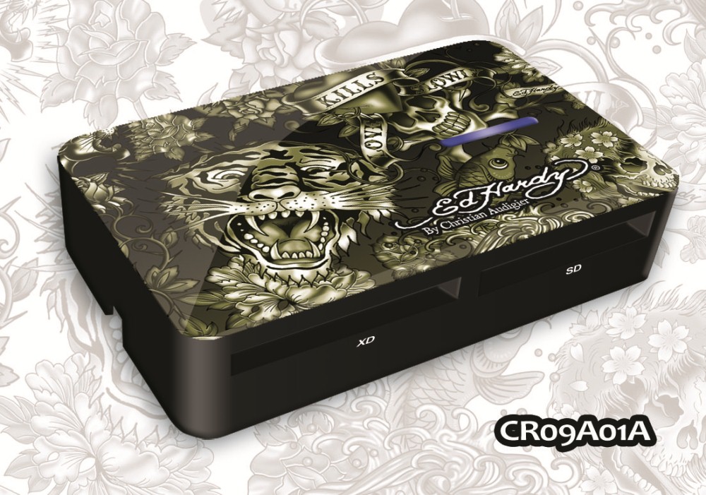 ED HARDY Tattoo Card Reader Allover 2 - Army CR09A01A