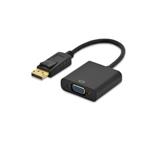 Ednet DisplayPort adapter cable, DP - HD15, M/F, 0.15m,w/interlock, DP 1.2 compatible, UL, CE, bl, gold 84506