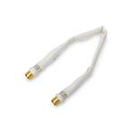 Ednet SAT connection cable, F-Connector F/F, 0,25m, gold 84660