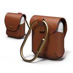 Elago Airpods Leather Case - Brown EAPLE-BR