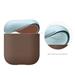 Elago Airpods Silicone Duo Case - Dark Brown/Blue,Yellow EAPDO-DBR-PBLYE