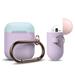 Elago Airpods Silicone Duo Hang Case - Lavender/Pink, Pastel Blue EAPDH-LV-PBLPK