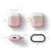 Elago Airpods Silicone Duo Hang Case - Pink/ White, Pastel Blue EAPDH-PK-WHPBL