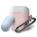 Elago Airpods Silicone Duo Hang Case - Pink/ White, Pastel Blue EAPDH-PK-WHPBL